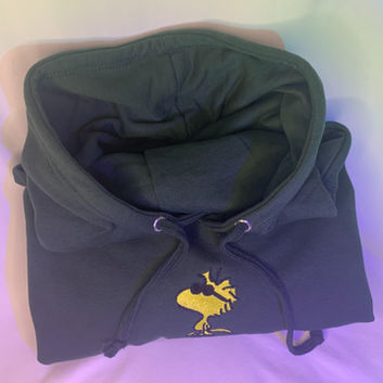 Navy embroidered hoody