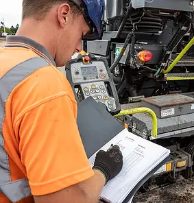 Road surfacing operative trainee