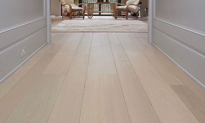 wooden floor staining
