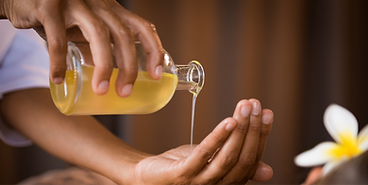 Pouring Massage Oil