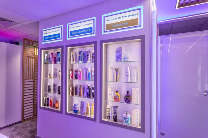 Indigo Sun display cabinets
