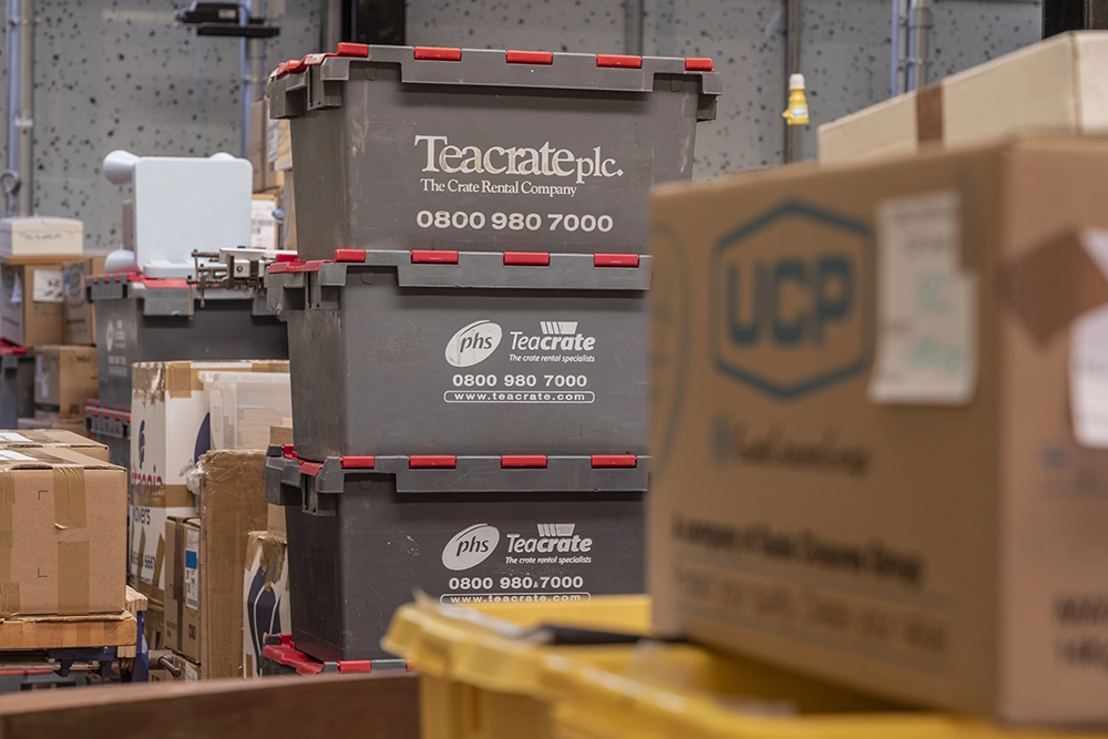 packing boxes and crates