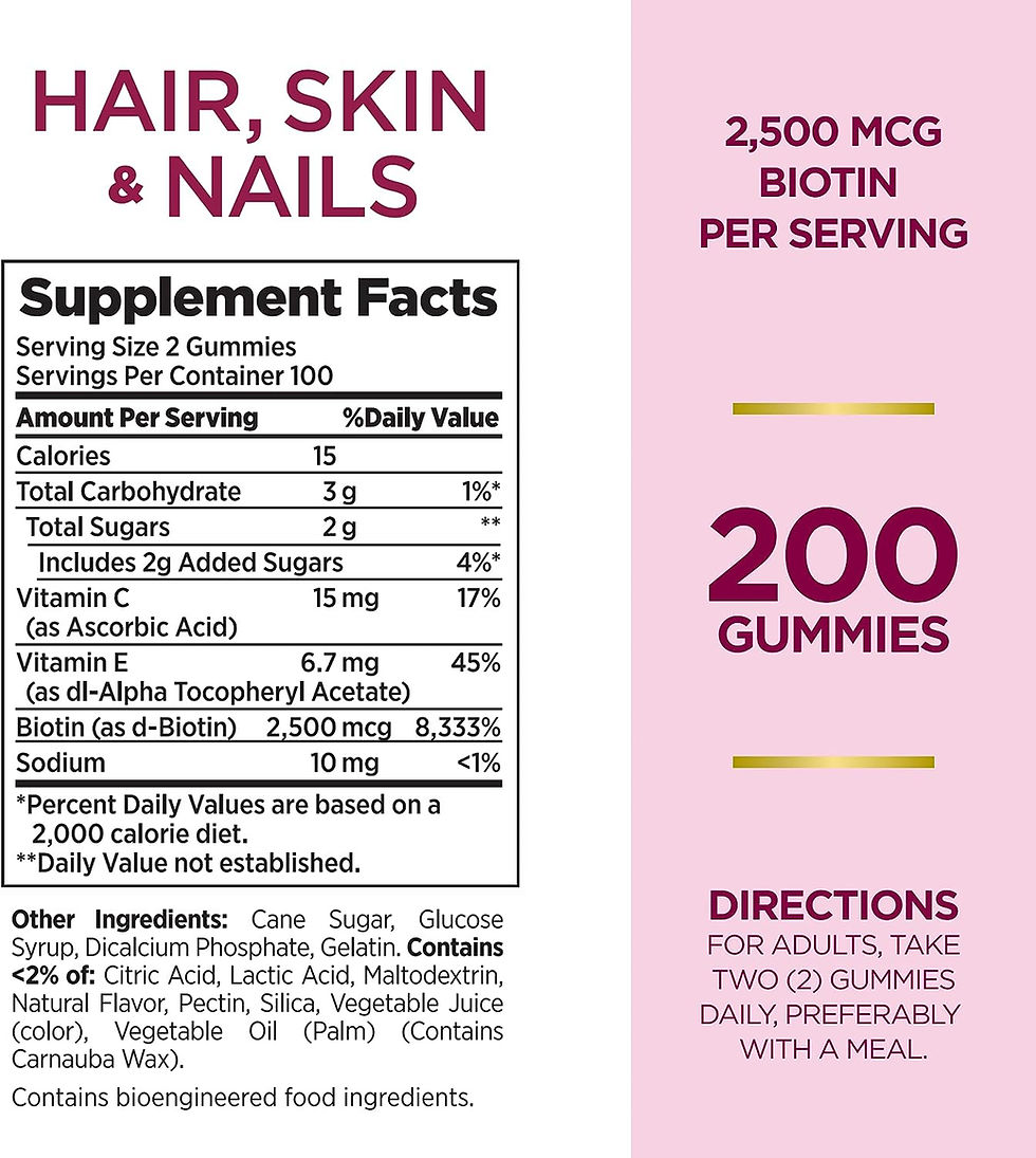 Miniatura: Gomitas Hair, Skin & Nails Biotina Nature's Bounty®