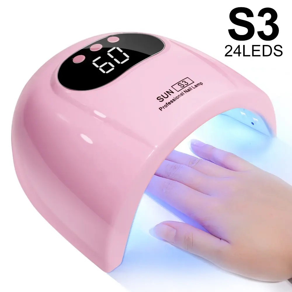 24/6 LED UV Lamp for Nails Gel Polish Drying With LED Display and Motion Sensing