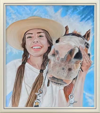 ritratto realistico da foto,pastello soft, pastello morbido, dipinto, quadro, pastello secco, artista, pittrice, arte, pittore, arte italiana, ritratto, corsi on line, corsi in presenza,pastelli,arte, pittore, pittrice, ritratti, quadri famosi , cavallo, cavalli