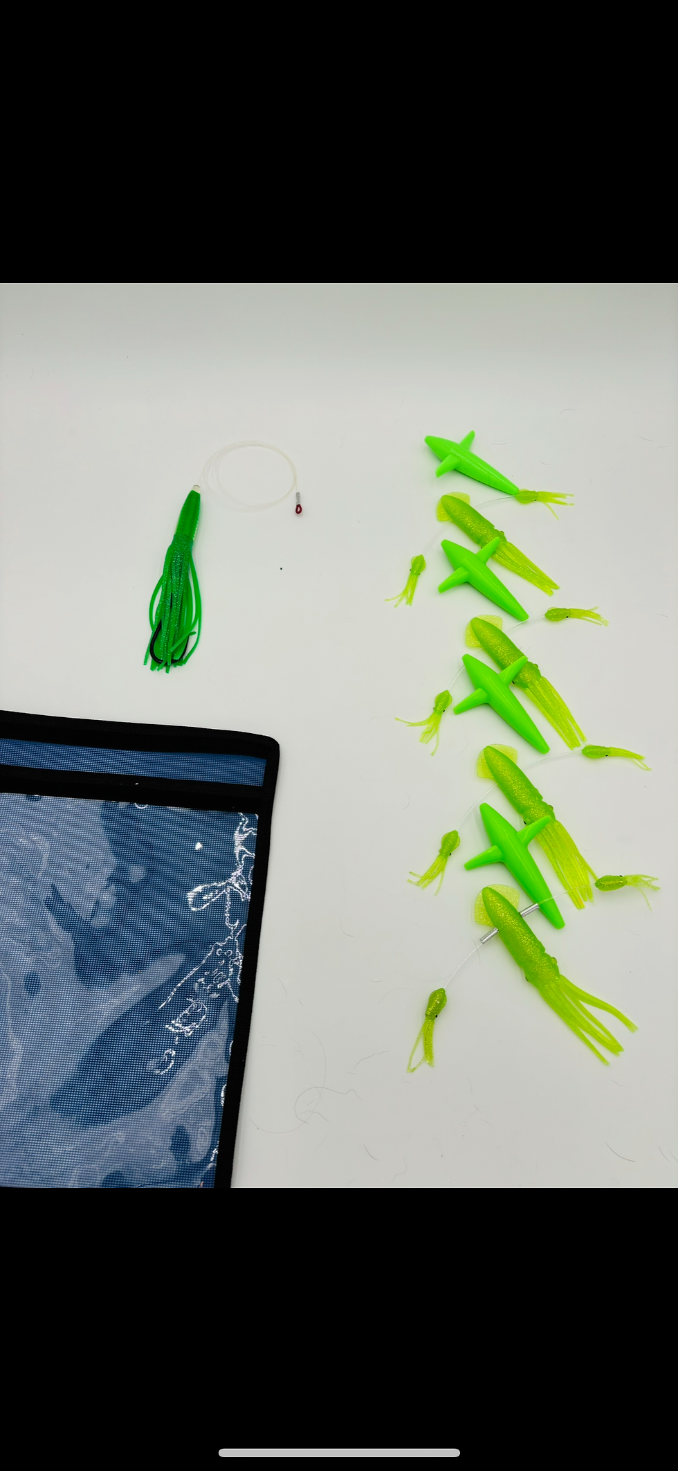 Thumbnail: Psycho 8 tuna daisy chain w/ seaguar fluoro stinger w/mesh bag