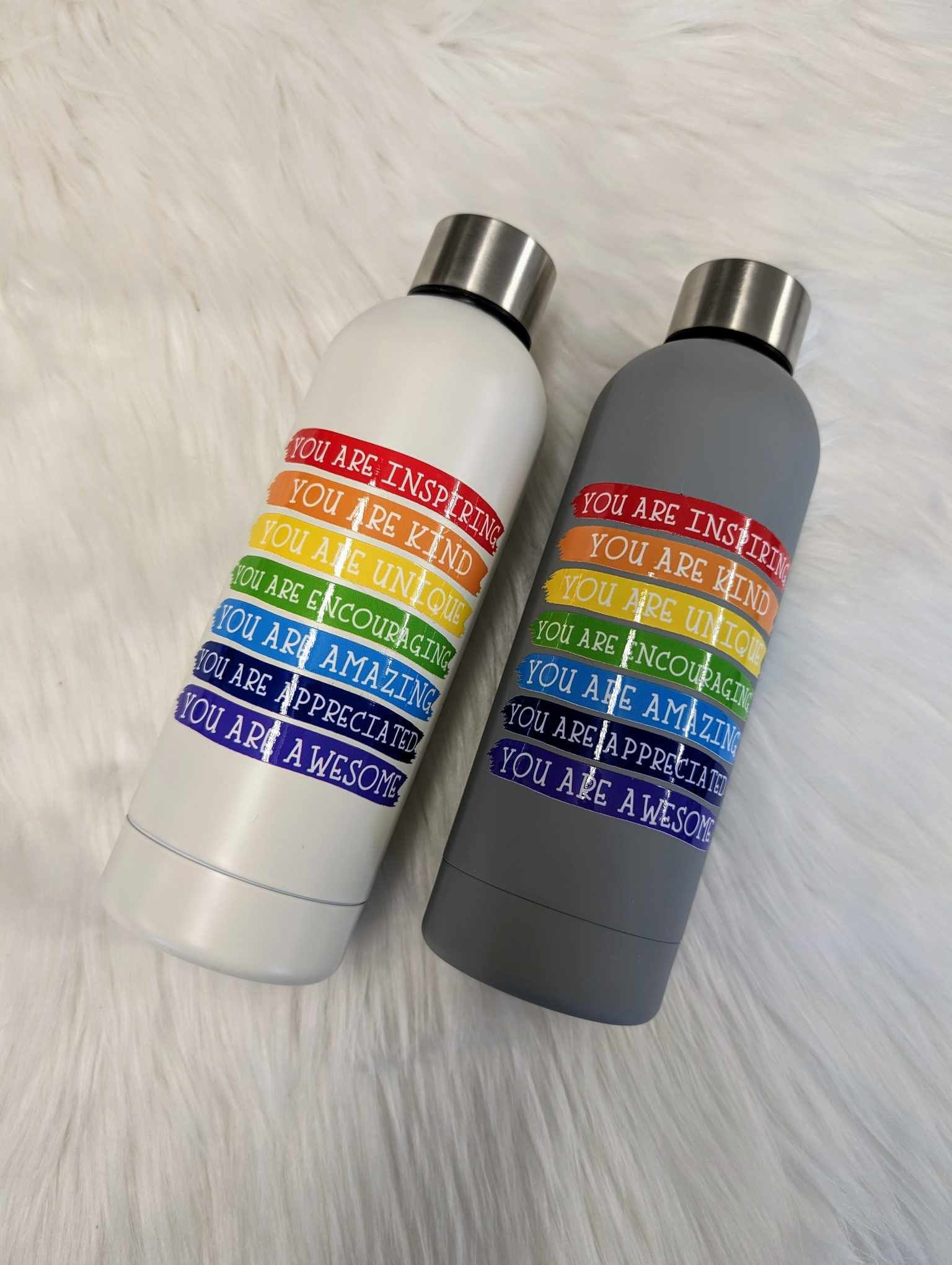 Motivational Water Bottle | Teacher Gift | Insulated 500ml Flask