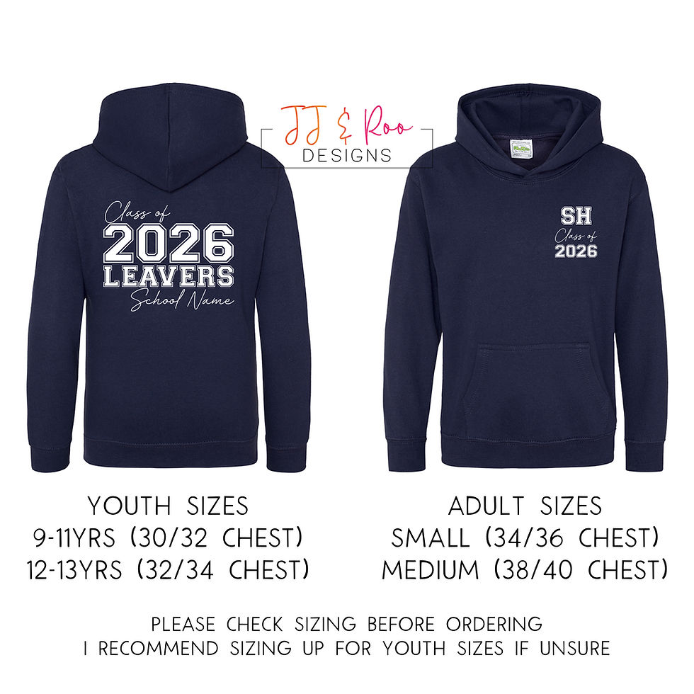 Thumbnail: Leavers 2026 Hoodie | Personalised Year 6 or 11 Leavers Jumper