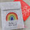 Thumbnail: Personalised Baby's Red Book Folder | Rainbow Design Health Record Sleeve