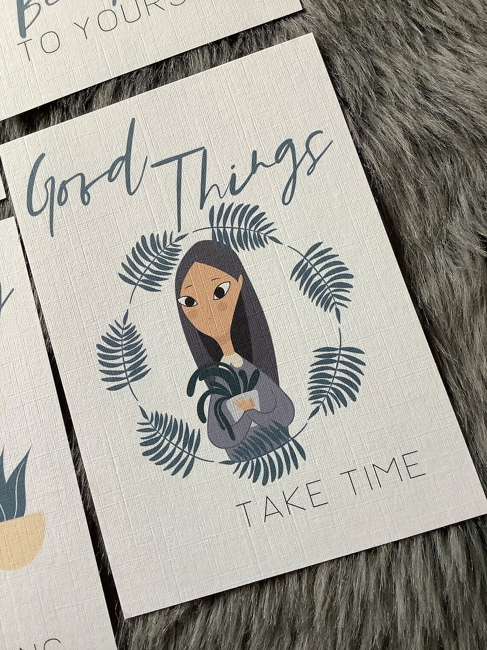 Thumbnail: Pack of 6 Botanical Positivity Postcard Prints | Letterbox Gift | Self Care