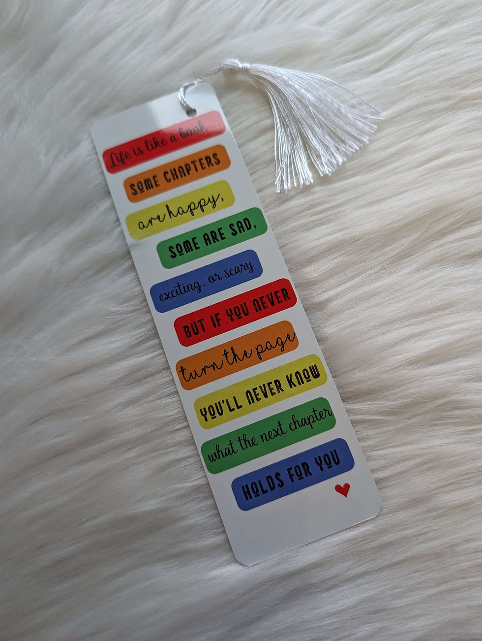 Thumbnail: Life Is Like A Book Metal Quote Bookmark