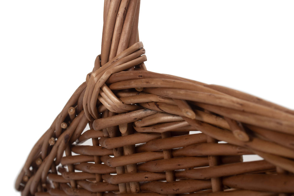 Thumbnail: Light Steamed Willow Garden Trugs, Gardening Baskets