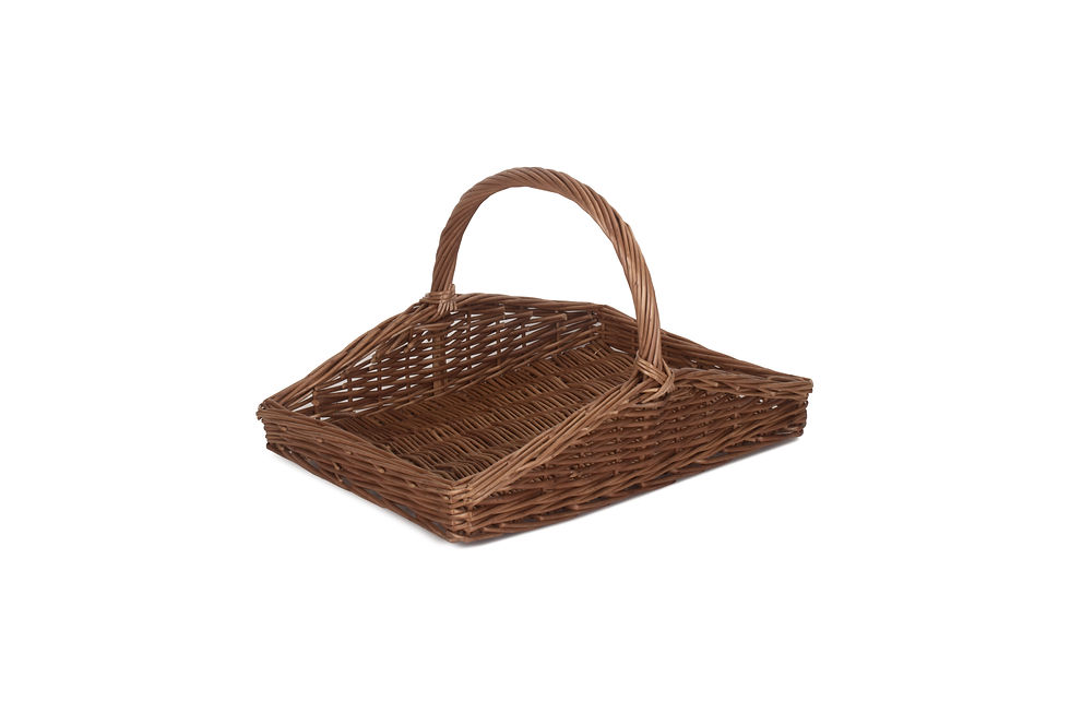 Thumbnail: Light Steamed Willow Garden Trugs, Gardening Baskets