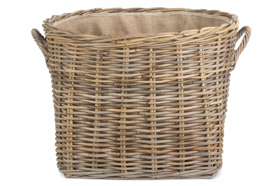 Grand Rattan Cordura Lined Log Basket
