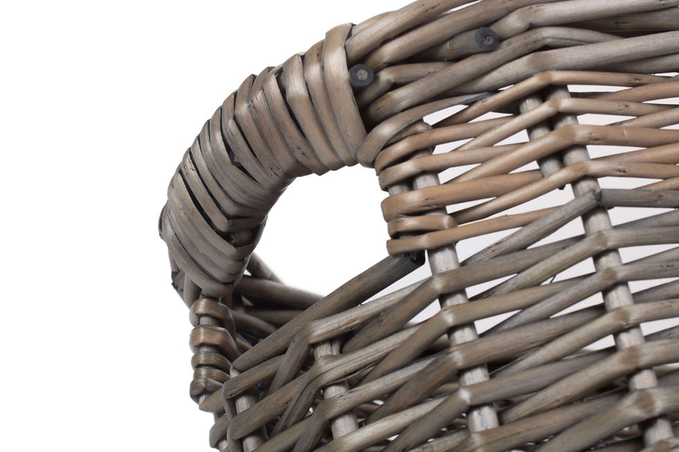 Thumbnail: Oval Toilet Roll  Organiser Willow Basket