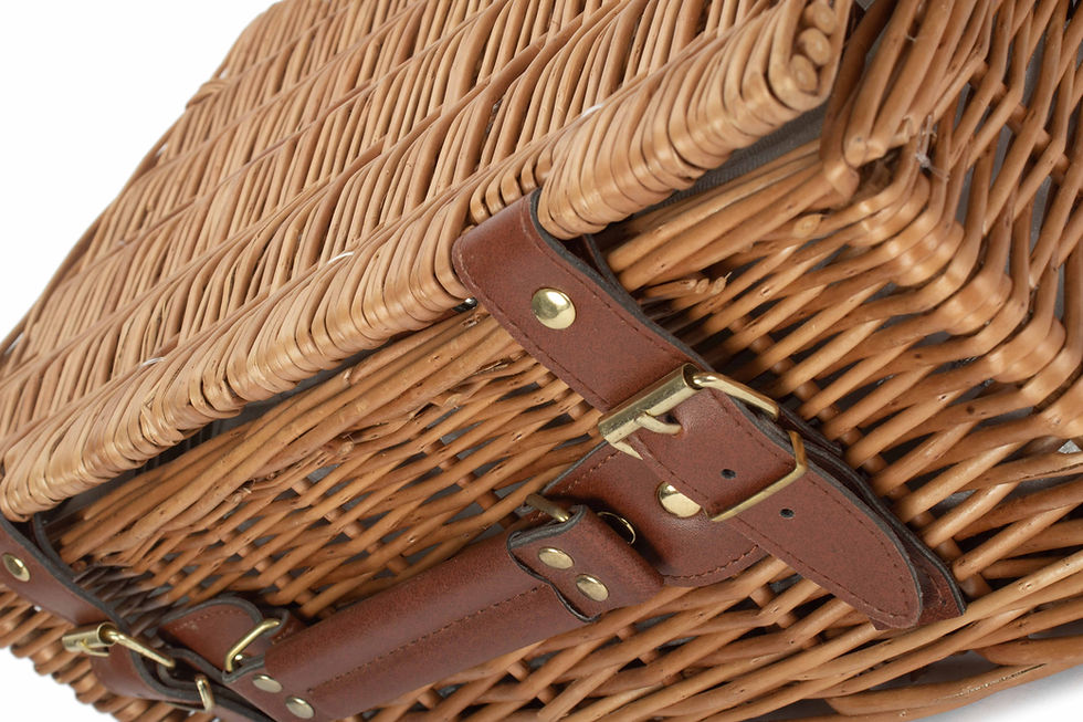 Thumbnail: The Newbury 2 Person Classic Fitted Willow Picnic Hamper