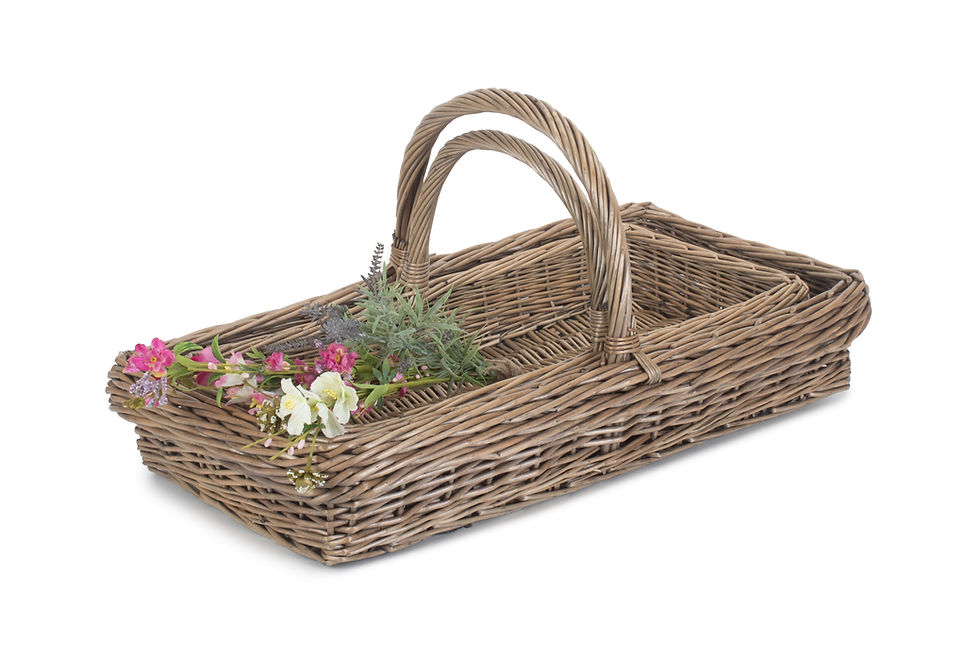 Thumbnail: Willow Kew Garden Trugs, Gardening Baskets