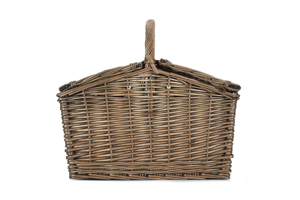 Thumbnail: 2 Person Nature Slope-sided Fitted Willow Hamper