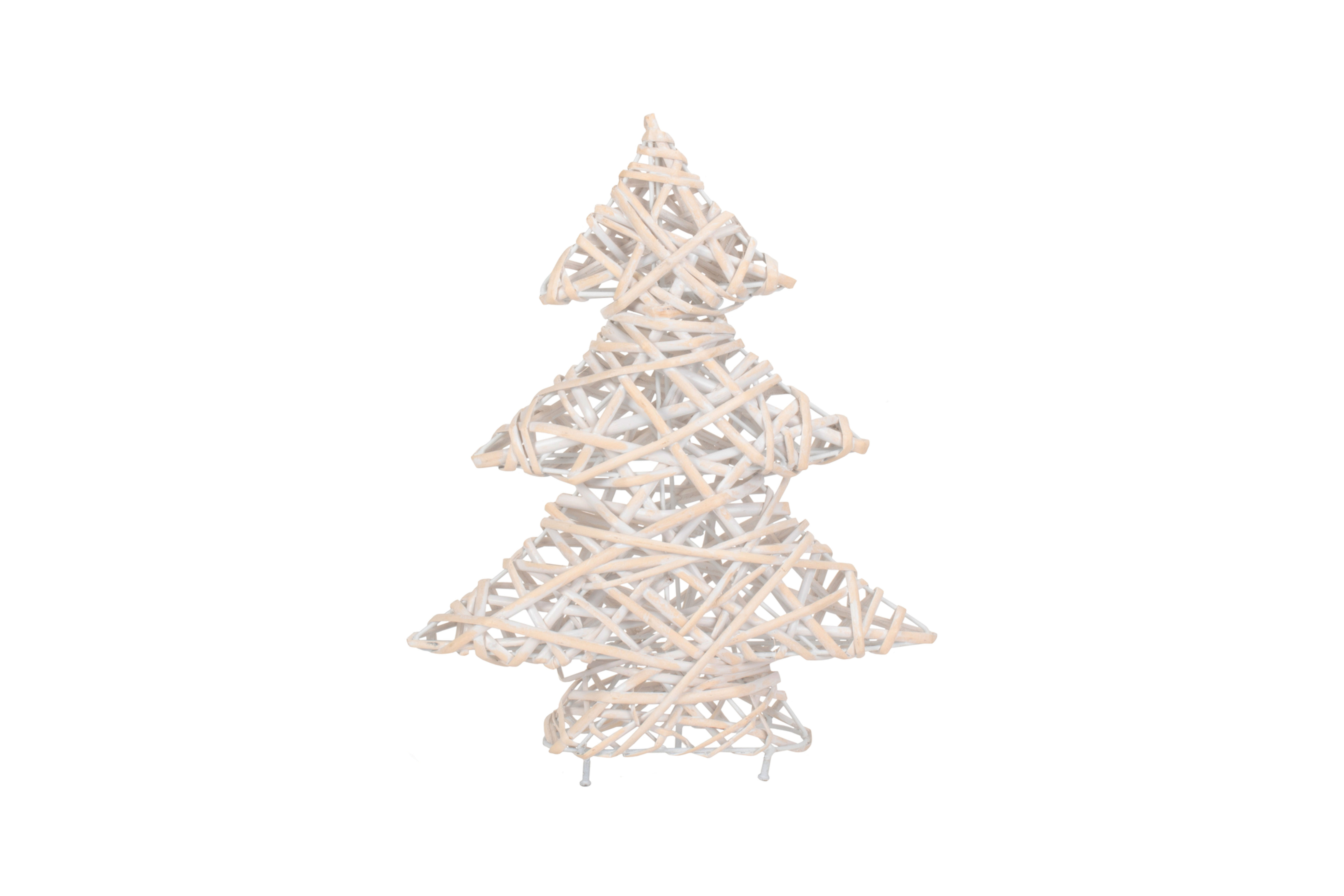 White Wash Willow Table Top Christmas Tree Decoration