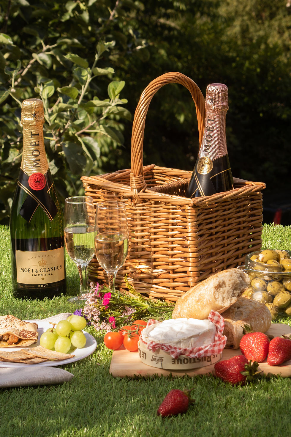 Double Steamed Willow 2 Bottle Wine Carrier Basket