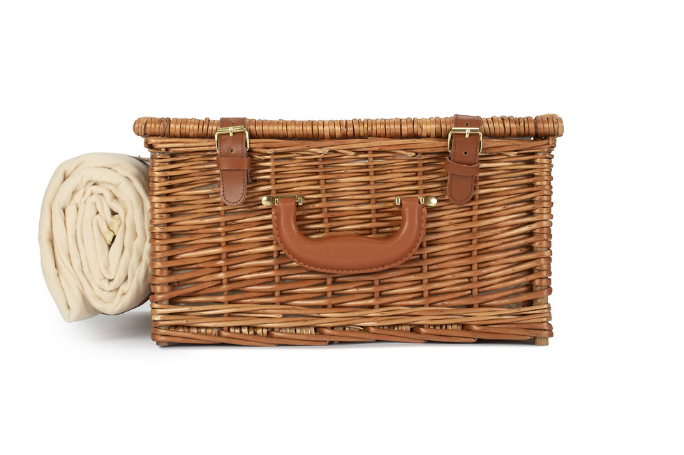 Thumbnail: The Windsor Deluxe 2 Person Fitted Willow Picnic Hamper