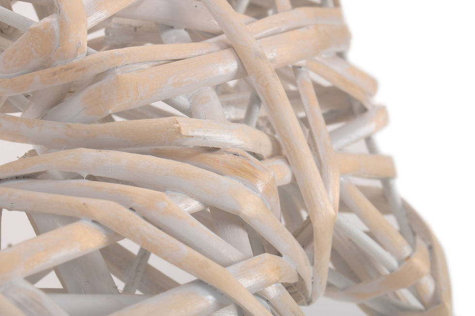 Thumbnail: White Wash Willow Table Top Christmas Tree Decoration