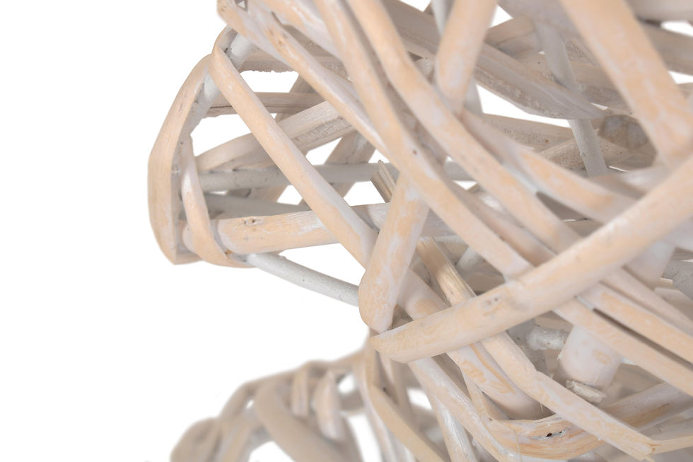 Thumbnail: White Wash Willow Table Top Christmas Tree Decoration