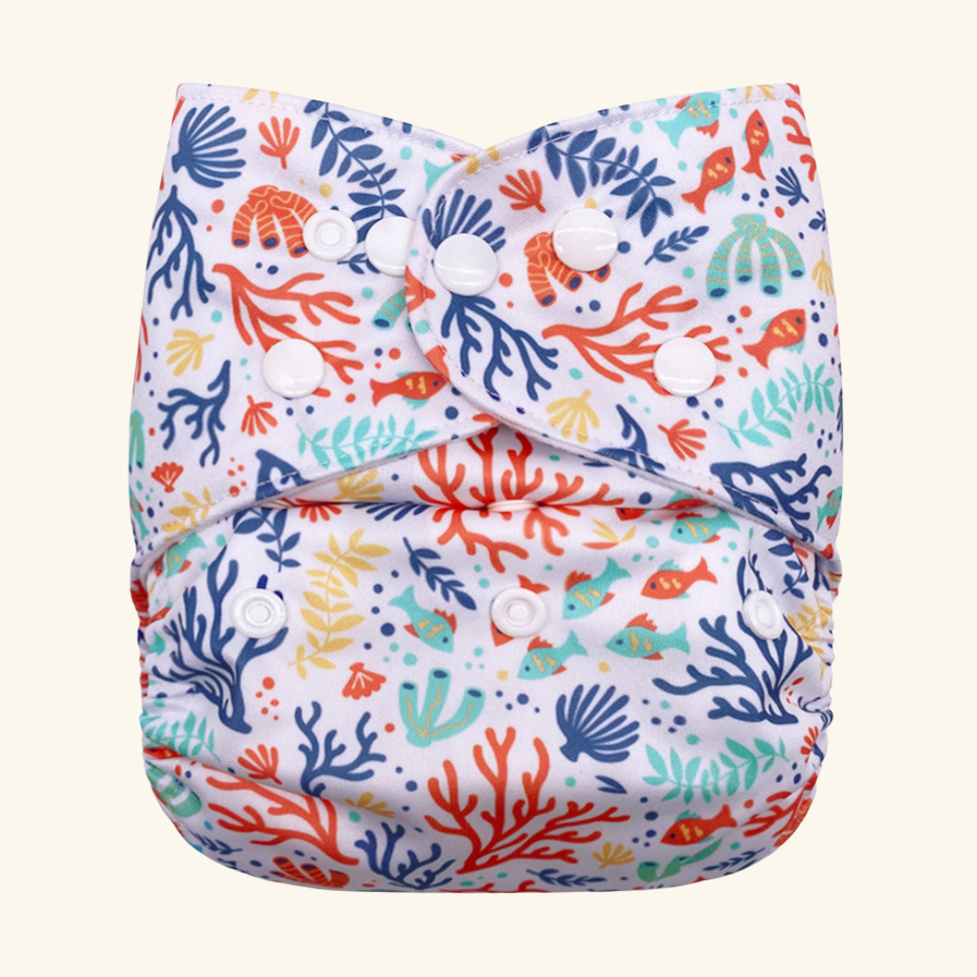 Coral Reef Reusable Cloth Diaper