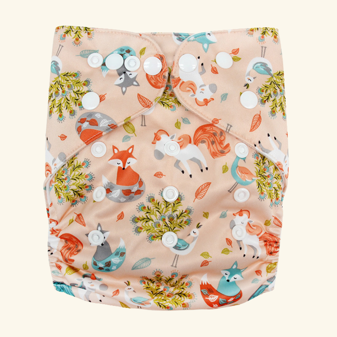 Peacock Dream Reusable Cloth Diaper