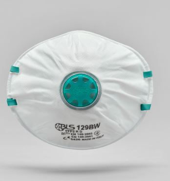 MASCARILLA BLS129BW CONICA FFP2 CON VÁLVULA (15 UDS.)