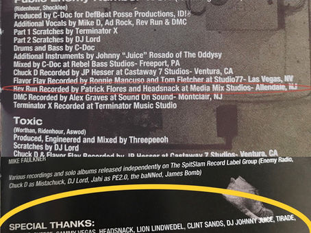 Working on the new Public Enemy album