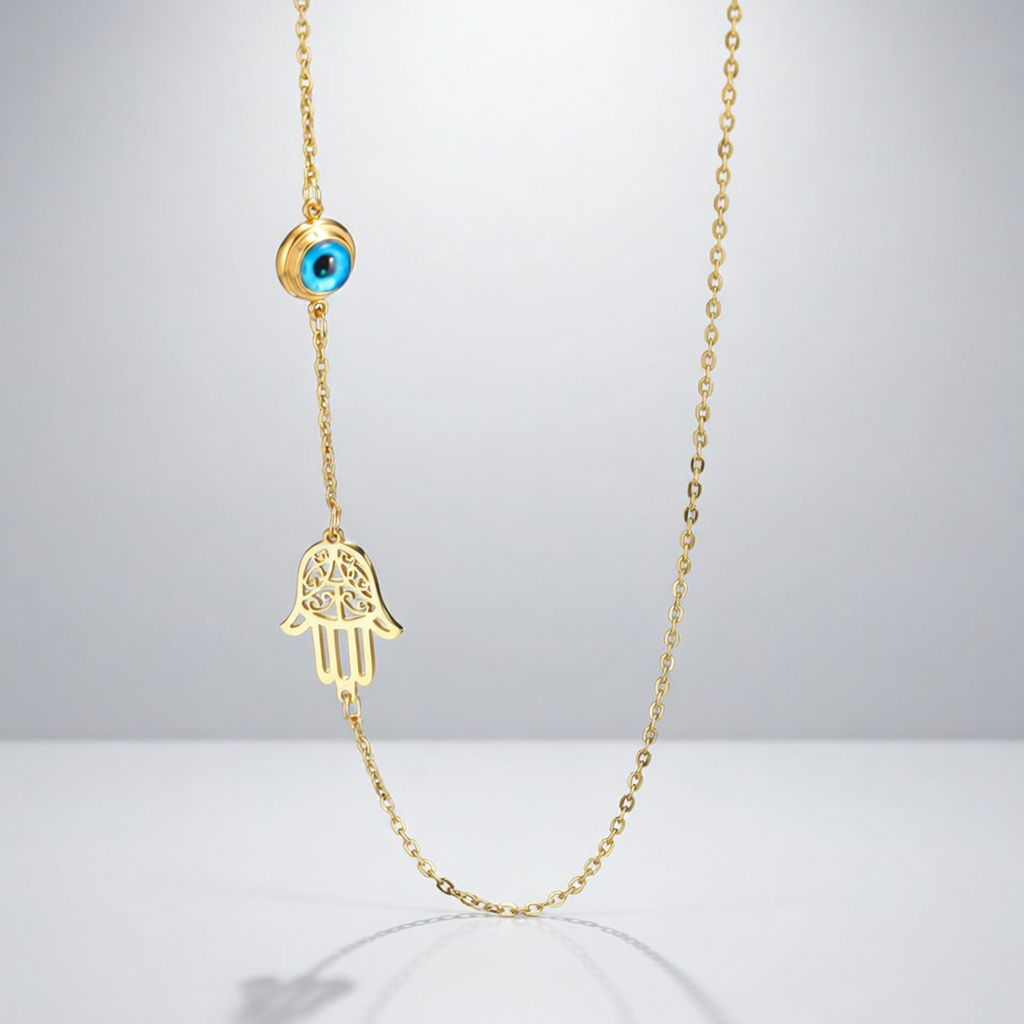 Hamsa Protection Necklace