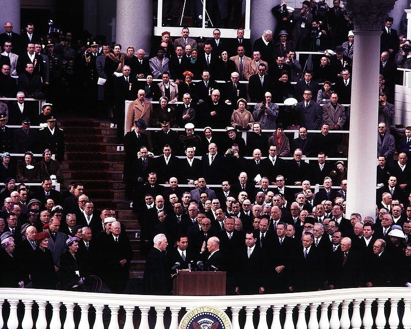 President Eisenhower sworn in as 34th President of the United States of America