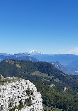 photo du Mont Blanc depuis le Mont Outheran