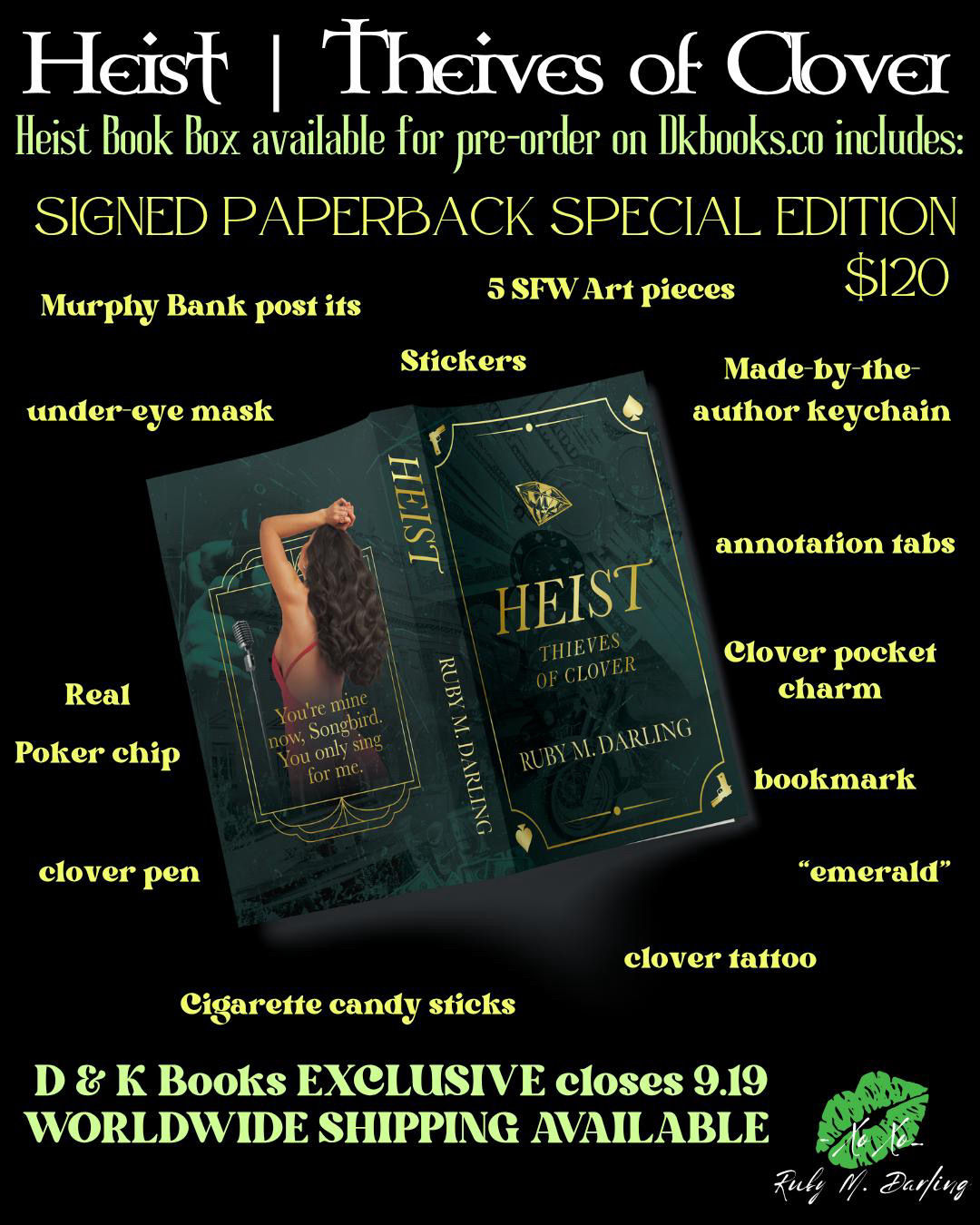 Heist: Thieves of Clover Book Box by Ruby M. Darling PREORDER