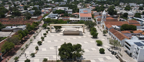 Plaza Alfonso López, cuna del Festival Vallenato. A dos cuadras del Hotel Boutique Valledupar Centro.