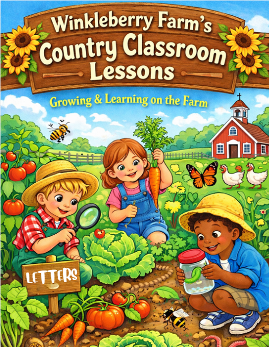 Winkleberry Farm Kids Country Classroom Lesson-Letters A-Z (Digital Download)