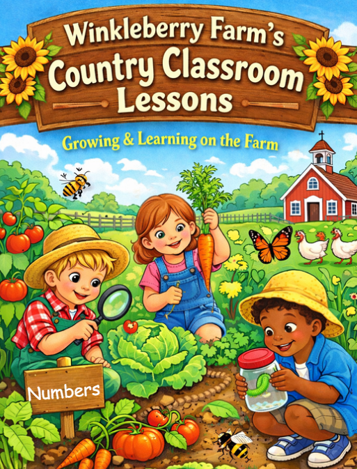 Winkleberry Farm Kids Country Classroom Lesson-Numbers 1-10 (Digital Download)