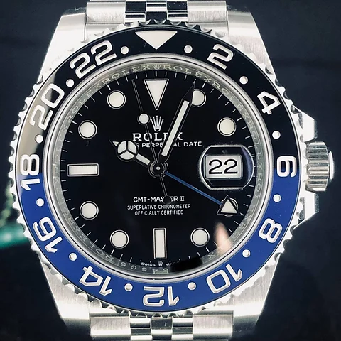 Rolex Gmt Master Ii Batman Jubilee Steel B P2019 Unworn Timelinewatches