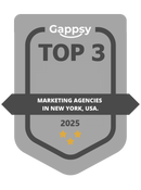 2025 Gapsby Top 3 Marketing Agencies in New York award | Daniel James Consulting | award-winning full-service consulting and creative agency