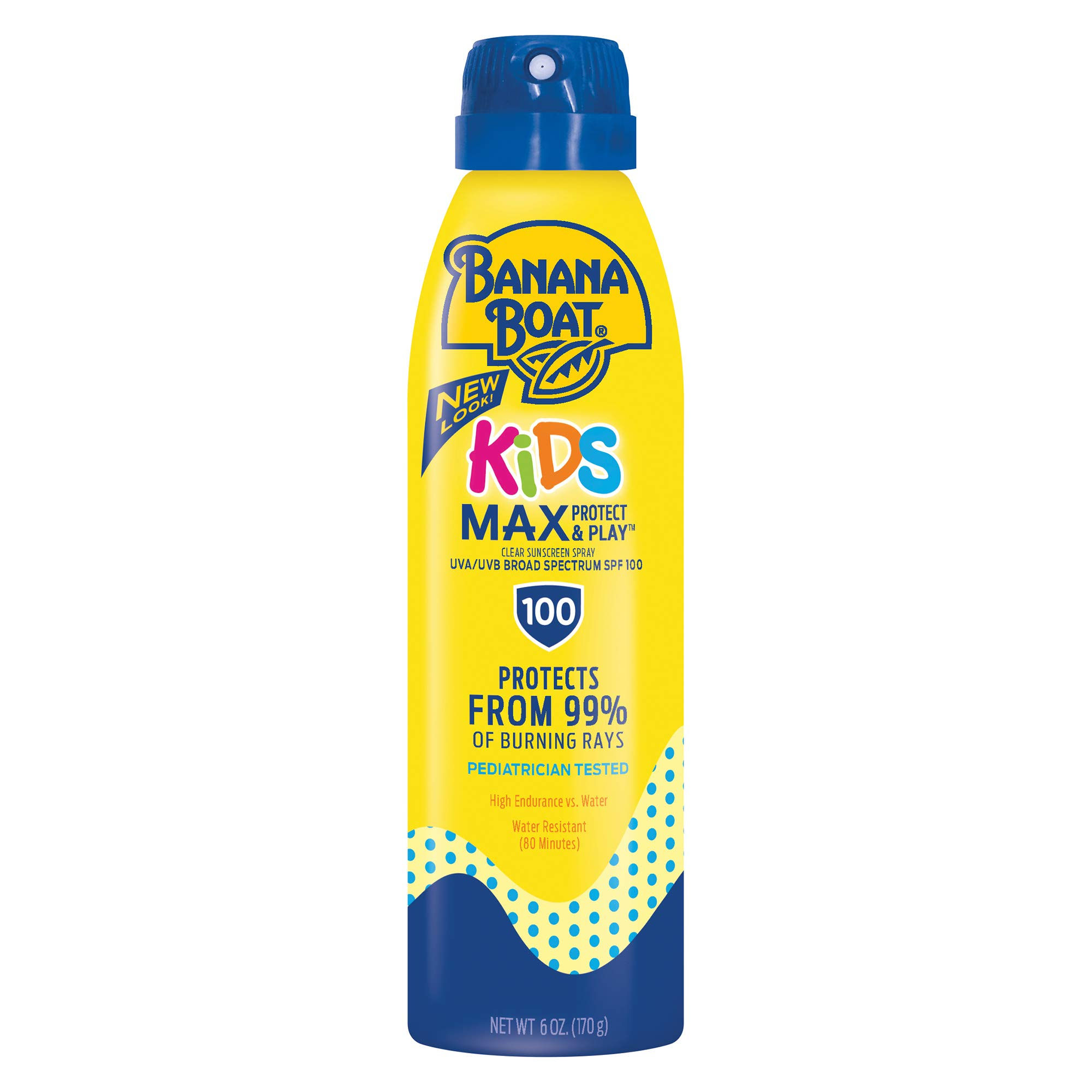 Banana Boat Kids MAX Protect & Play Sunscreen Spray SPF 100 6oz | Clear Spray Su