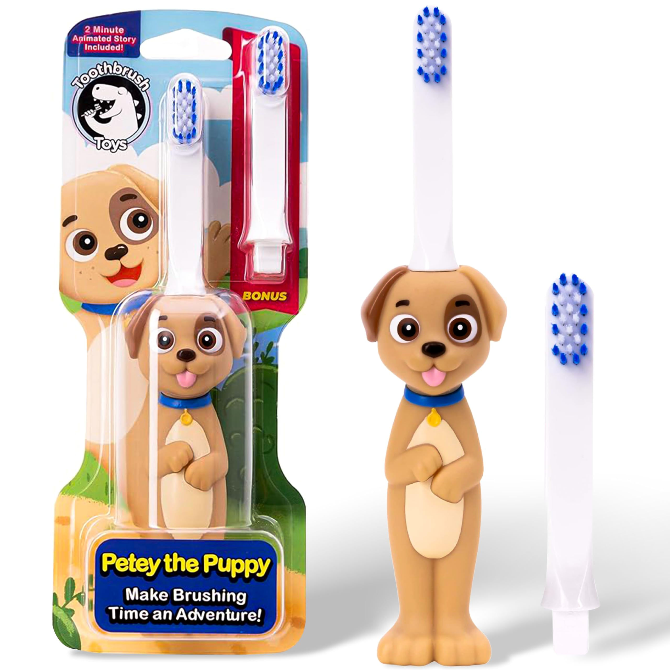Toothbrush Toys - Kids Soft Toothbrush for Ages 2 and Above Kids Brushes for Tee
