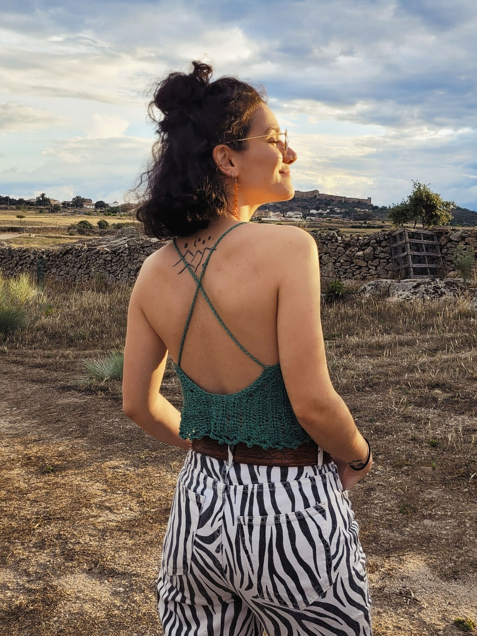 Thumbnail: Ferny Top - PDF Crochet Pattern