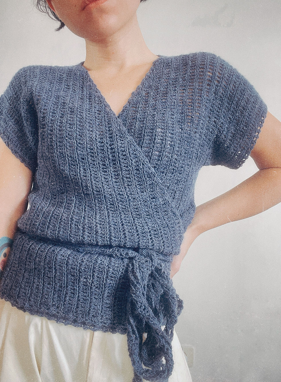 Thumbnail: Selene Wrap Top - PDF Crochet Pattern
