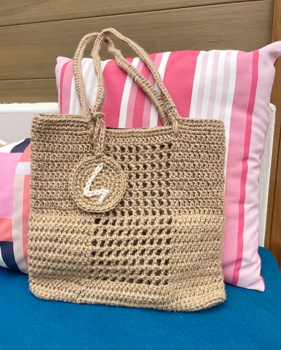 Sac à main au crochet en ficelle de jute Catherinette Le Petit