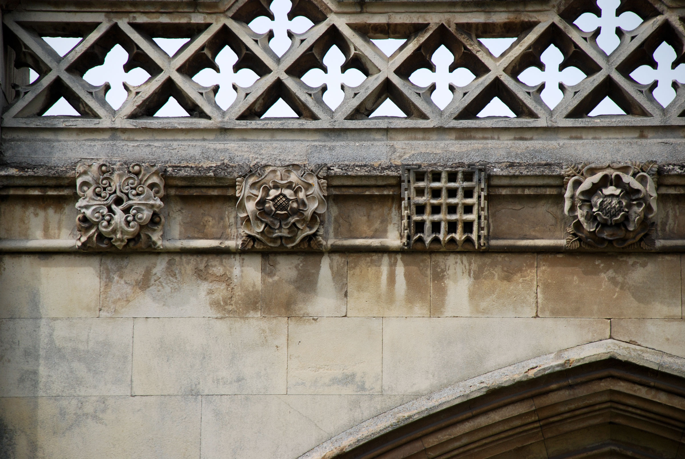 Repaired original carving