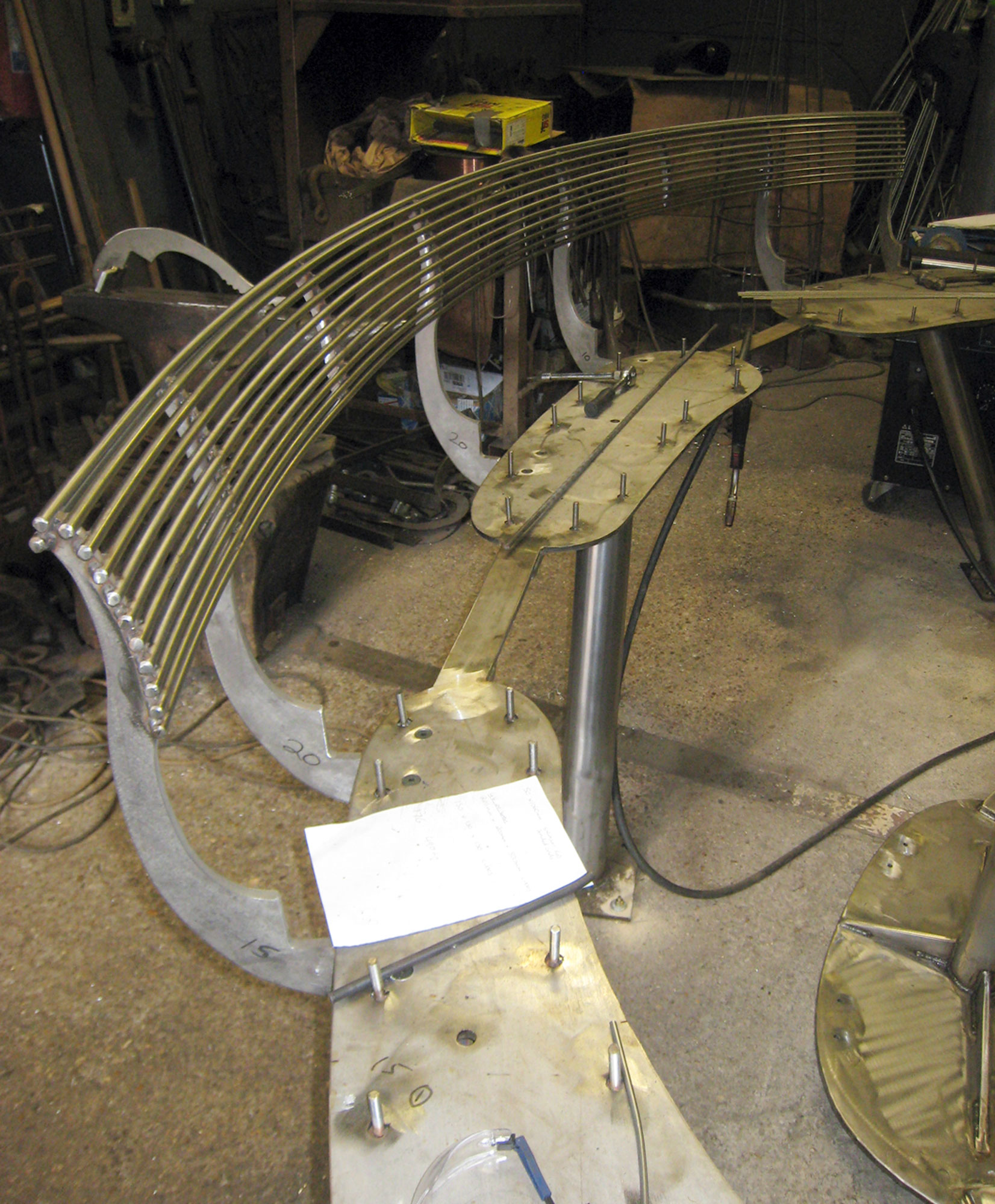 In Mike Overall's workshop