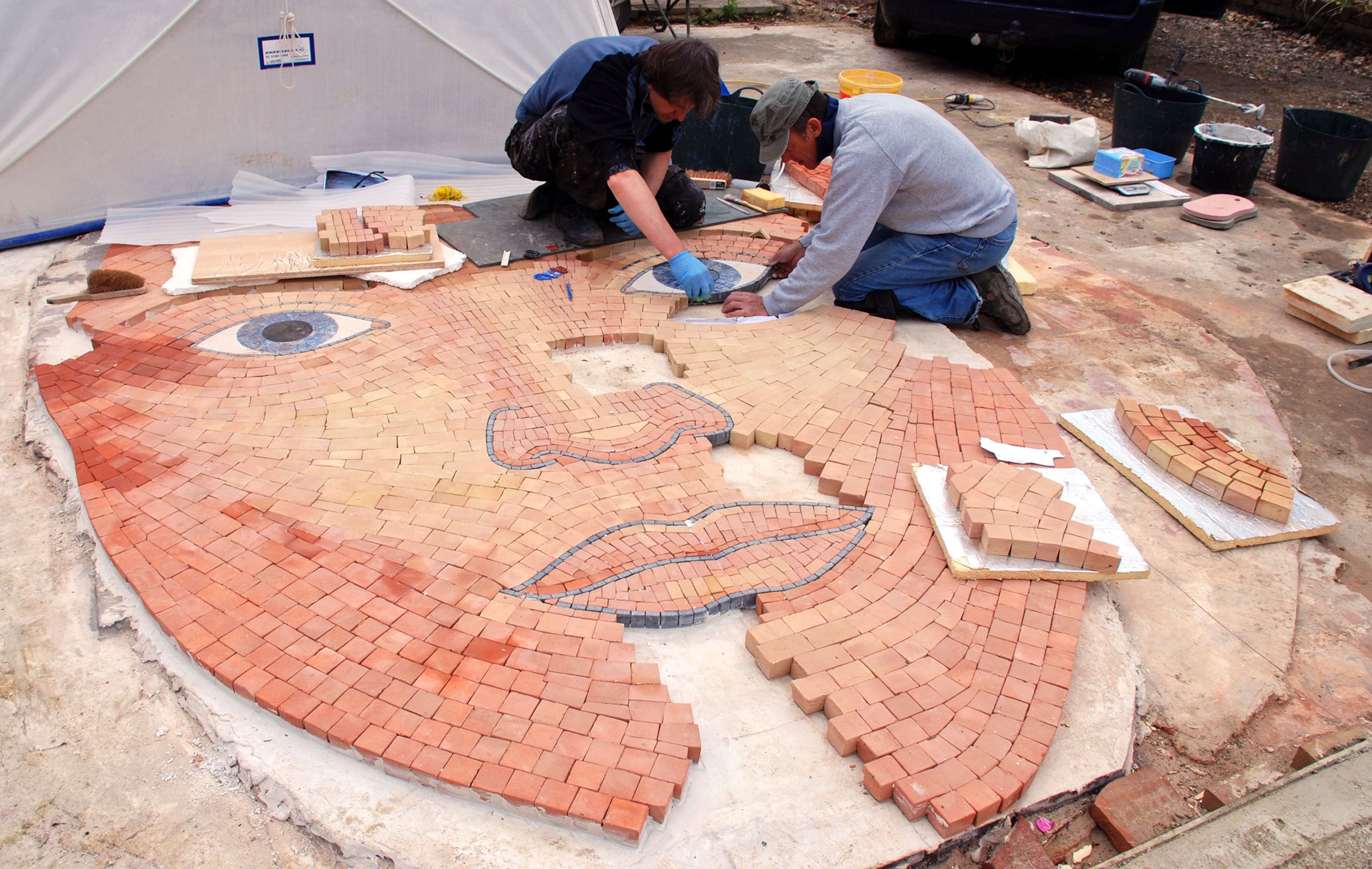 Installing the mosaic
