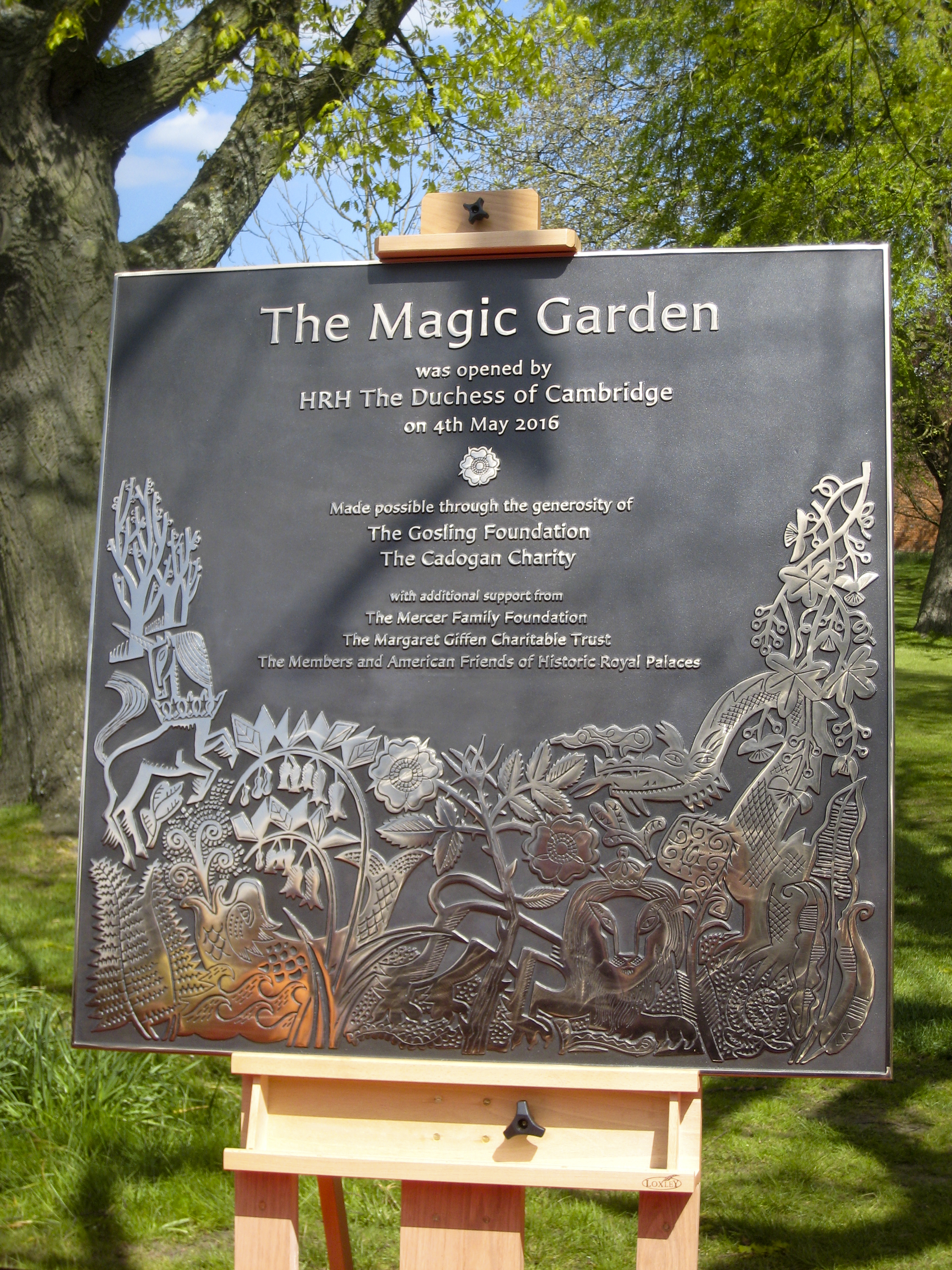 Opening plaque