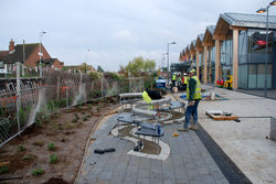 Bench & 20m of Curved Railings